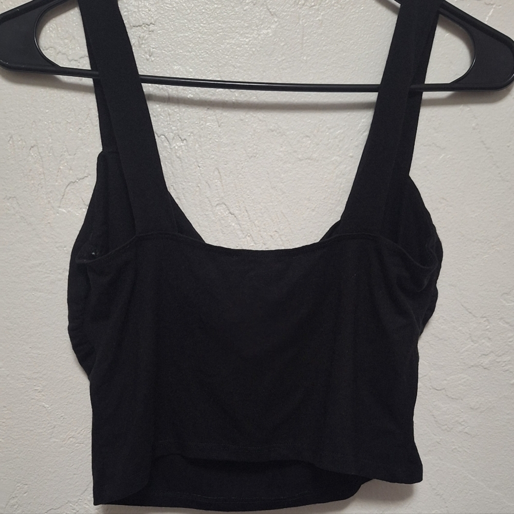 Reformation Black Sleeveless Cowl Neck Women's Crop Top Size S - Picture 8 of 11